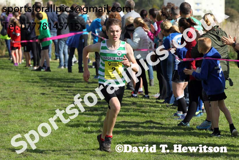 Boys and girls under-15s 2019 Sunderland Harriers Open Cross Country. Photo:  David T. Hewitson/Sports for All Pics